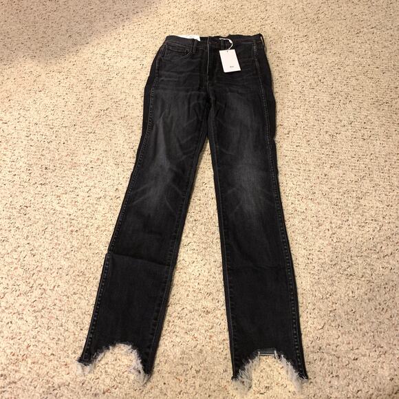 3x1 Straight Authentic Crop Black Elise Jeans 30 - Picture 13 of 14